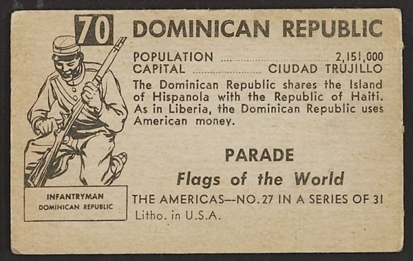 R714-6 1950-51 Topps Flags Of The World - Parade